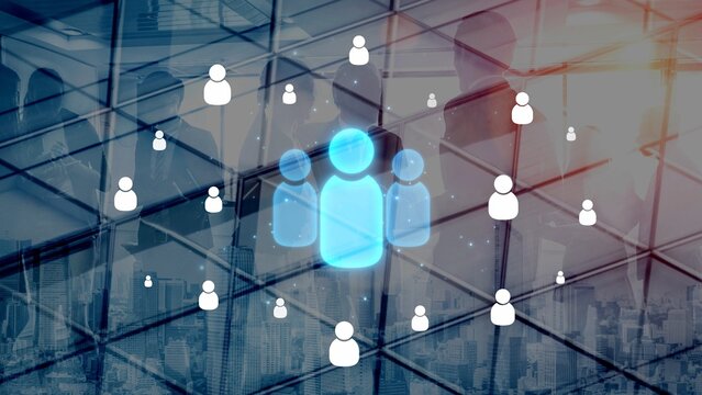 People networking, business connections, digital networking platforms, professional collaboration, and expanding opportunities through business relationship building and engagement. Muxer