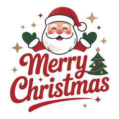 christmas card with santa claus