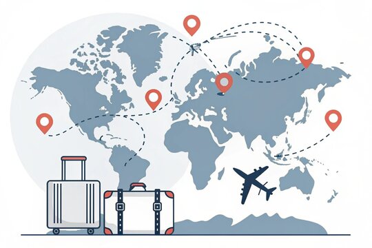 Travel and Tourism Concept Vector Illustration