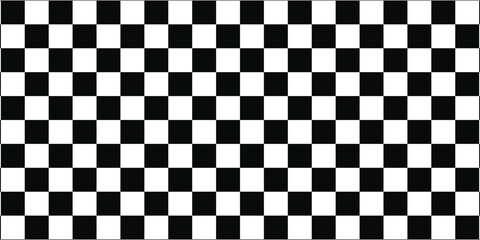 Fototapeta premium Black and white checkered pattern, Checkerboard seamless pattern,eps.10