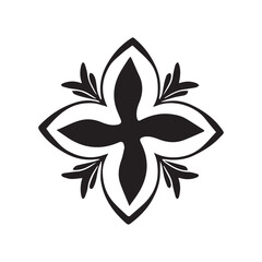 Thin-Line Herbal Pharmacy Logo for Clean Identity