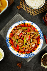 Spicy Braised Pork Belly - Traditional Chinese Dish