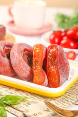 Gongcheng Persimmon Cake Guangxi Fresh Fruit Delicious Vegetarian Food