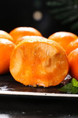 Delicious Yaoxiang Persimmons from Shaanxi Province China - Fresh Orange Fruit with Sweet Juicy Flesh