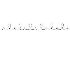 Dotted loop line adds cheerful rhythm to cards, social posts, or packaging with playful repeating decorative motion