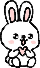 토끼 하트 캐릭터 © minjikim