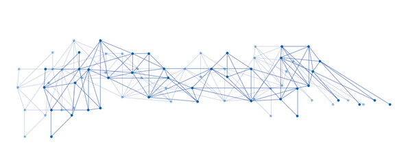 business graph on white background
