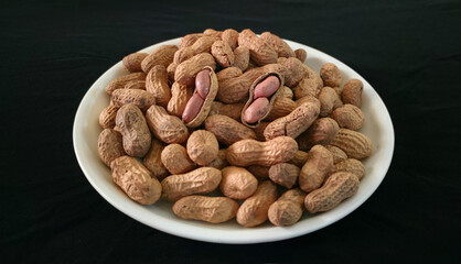 Rustic Bowl of Crunchy Groundnuts