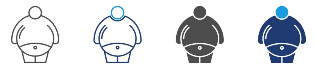 obesity icon sheet multiple style