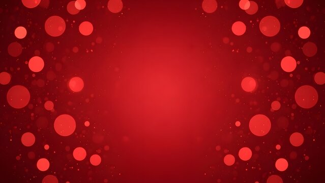 Elegant red bokeh background with soft focus and subtle light - Powered by Adobe