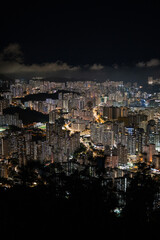 Obraz premium Hong Kong - Victoria Peak Night View.