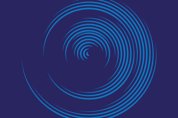 creative blue radial spiral pattern for icon, badge, logo, tag, label. blue modern design