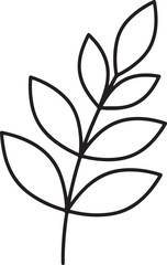 &ldquo;Minimal Layered Botanical Stems Icon 