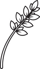 &ldquo;Minimal Layered Botanical Stems Icon 