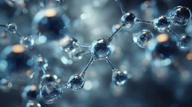 Molecular Elegance: Intricate molecular structure. Capturing the beauty of science and technology. Evoking curiosity, this image explores the unseen structures that shape our world.