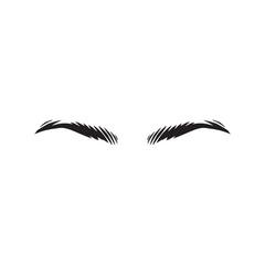 Eyebrows cartoon vector illustration. Eyebrow makeup template.