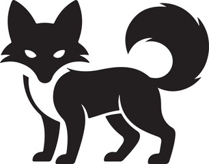 Obraz premium Stylized Fox Silhouette