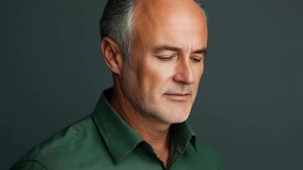 The portrays a middle-aged man with a professional and confident demeanor, dressed in business casual attire.