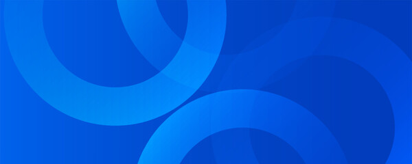 Blue gradient abstract circle shape background vector design