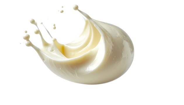 とろけるモッツァレラの伸びを強調したクリーミーな質感表現｜背景なし・透過PNG・コピースペース