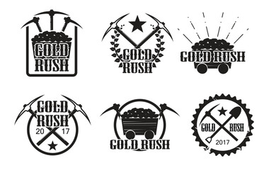  Set of vintage gold rush.