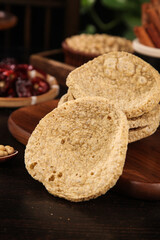 Crispy Fried Tofu Crackers Traditional Chinese Vegetarian Snack with Nuts and Dried Goods