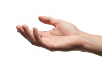 Offering Hand Isolated on Transparent Background For Your Design
