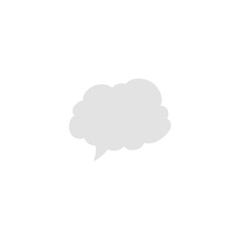 Thinking cloud icon. Speak bubble text. Thought bubble icon. Vector illustration.