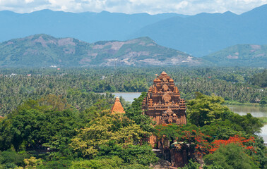 Champa temples in Nha Trang city, Viet Nam