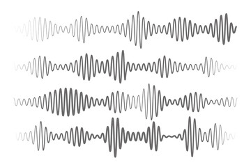 Sound audio wave music voice and radio frequency lines
