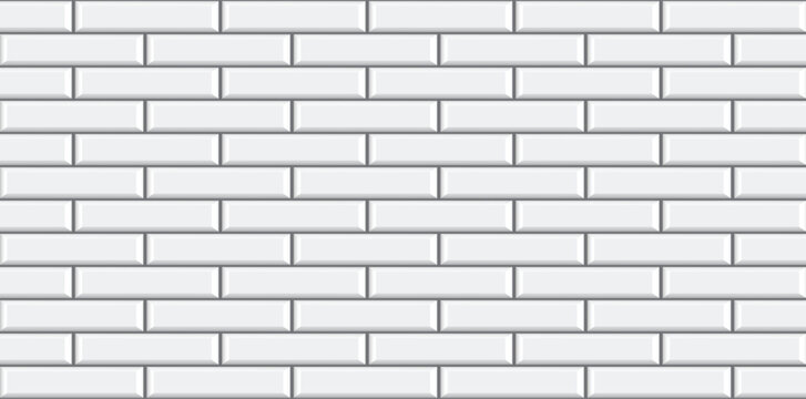  subway tile pattern metro white ceramic bricks background