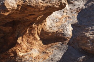 sandstone formations in the cave