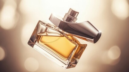 Luxurious Fragrance Elixir in a Modern Glass Vessel
