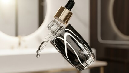 Luxury Skincare Serum Drop Elegant Beauty Product