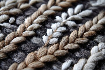 close up of a wool texture