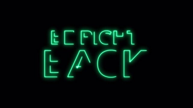 Be Right Back Neon Text Glowing Message for Online Presence and Communication
