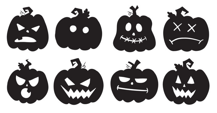 The Pumpkin jack o lantern for halloween or holiday concept.