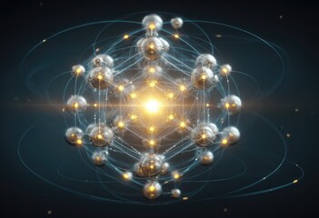 Abstract Atomic Structure Design.
