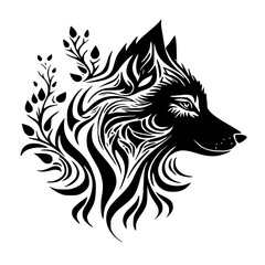 vector image of a wolf , vector ilustrasion of wolf