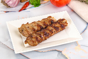 Beef kebab minced meat shashlik