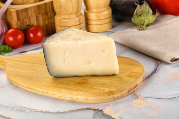 Sheep hard cheese Caprino Romano