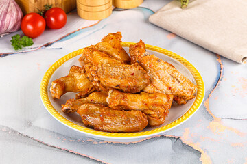Grilled spicy chili chicken wings