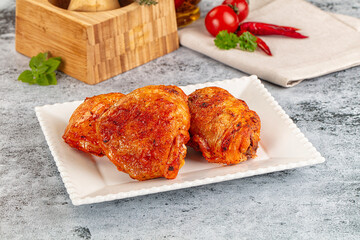 Baked marinated crispy chicken tighs