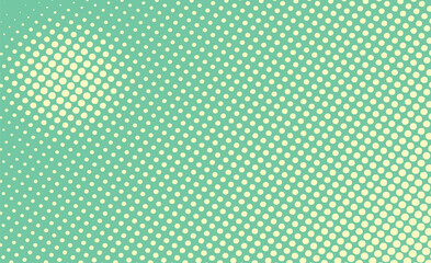 turquoise background with halftone dots retro pop art 