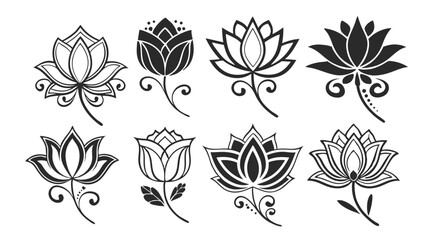 unique lotus flower symbols for creative decor 