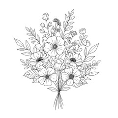 vector illustration of flowers