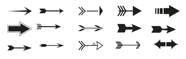 Set of arrows vector illustration