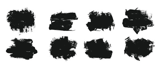 vector black paint ink brush stroke brush line