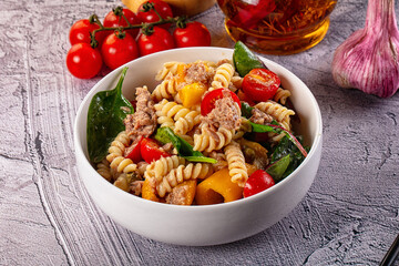 Italian pasta salad with tuna
