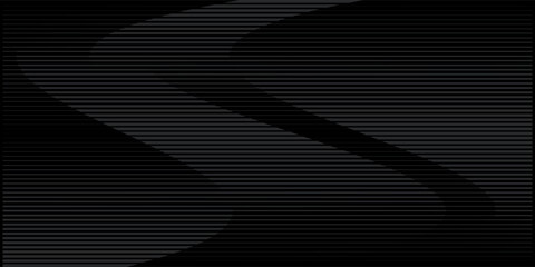 Sleek black background with vertical stripes. The black background has a subtle textured pattern, enhancing its modern, elegant black style. Digital background vector. Black background.